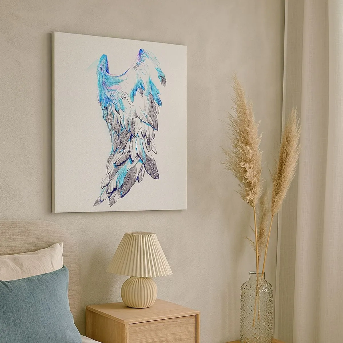 Obraz na płótnie - Trzeba mi skrzydeł - 30x30 cm