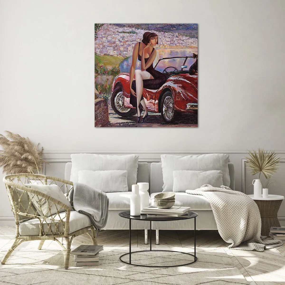 Obraz na szkle - Lato? Tylko na Rivierze - 70x70 cm