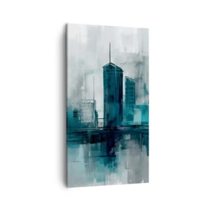 Obraz na płótnie - Miasto w kolorze deszczu - 45x80 cm