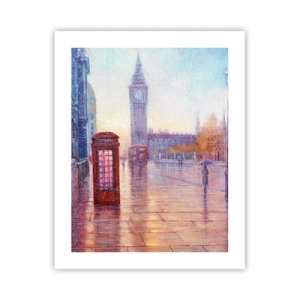 Plakat - Londyński jesienny dzień - 40x50 cm