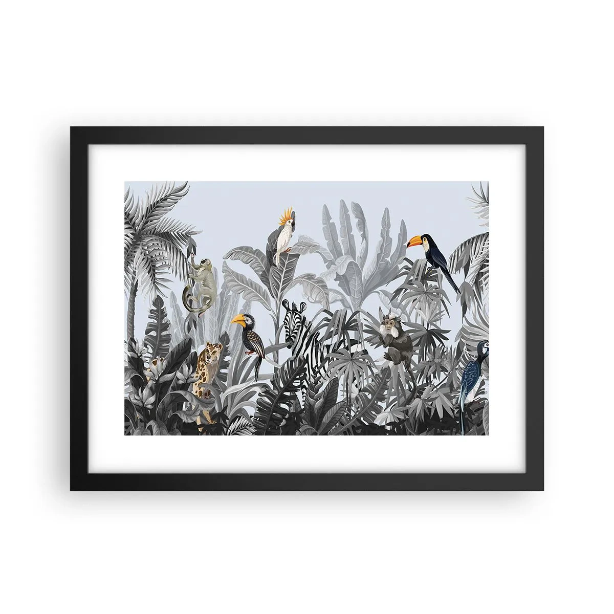 Plakat w czarnej ramie - Afrykańska bajka - 40x30 cm