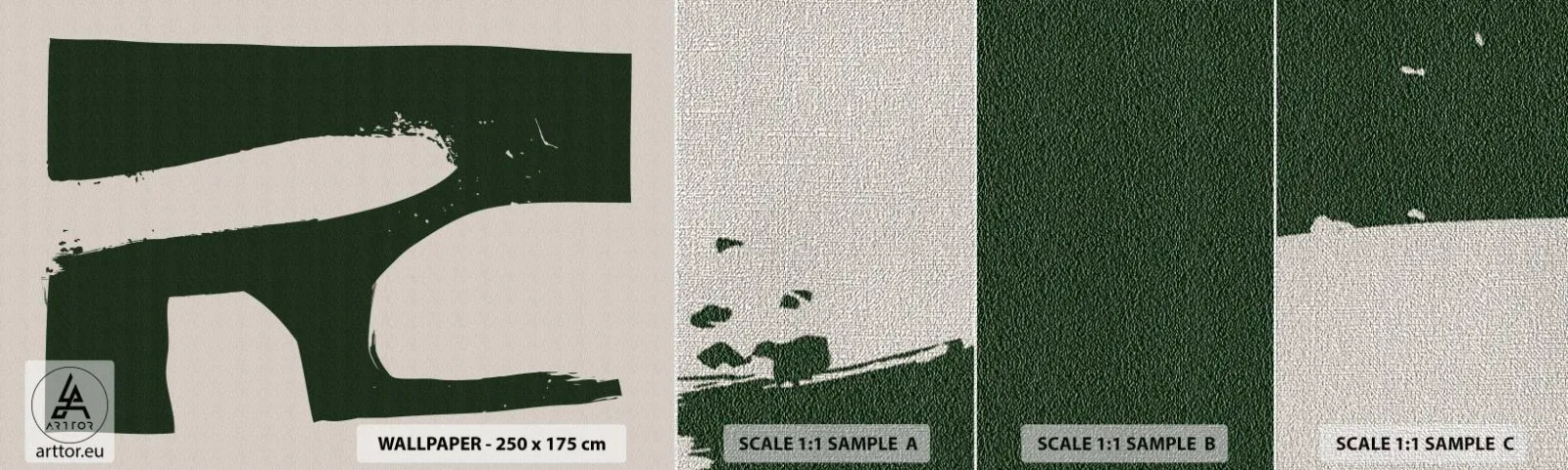 Fototapeta Próbka Premium Canvas - Zatoki bieli - Boho, Minimalizm, Kształt - 100x30 cm