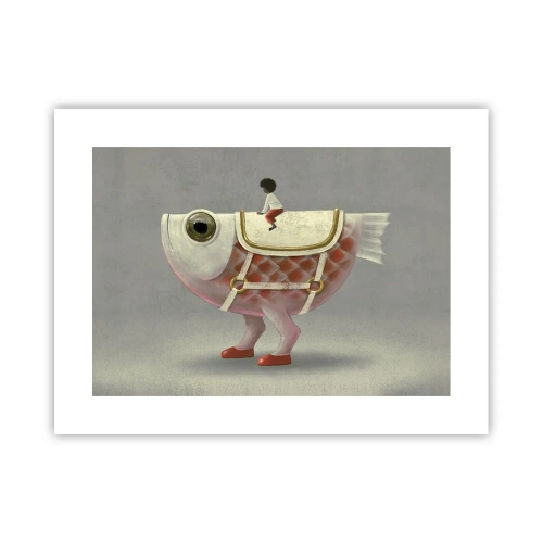 Plakat - Ryboński jeździec - 40x30 cm