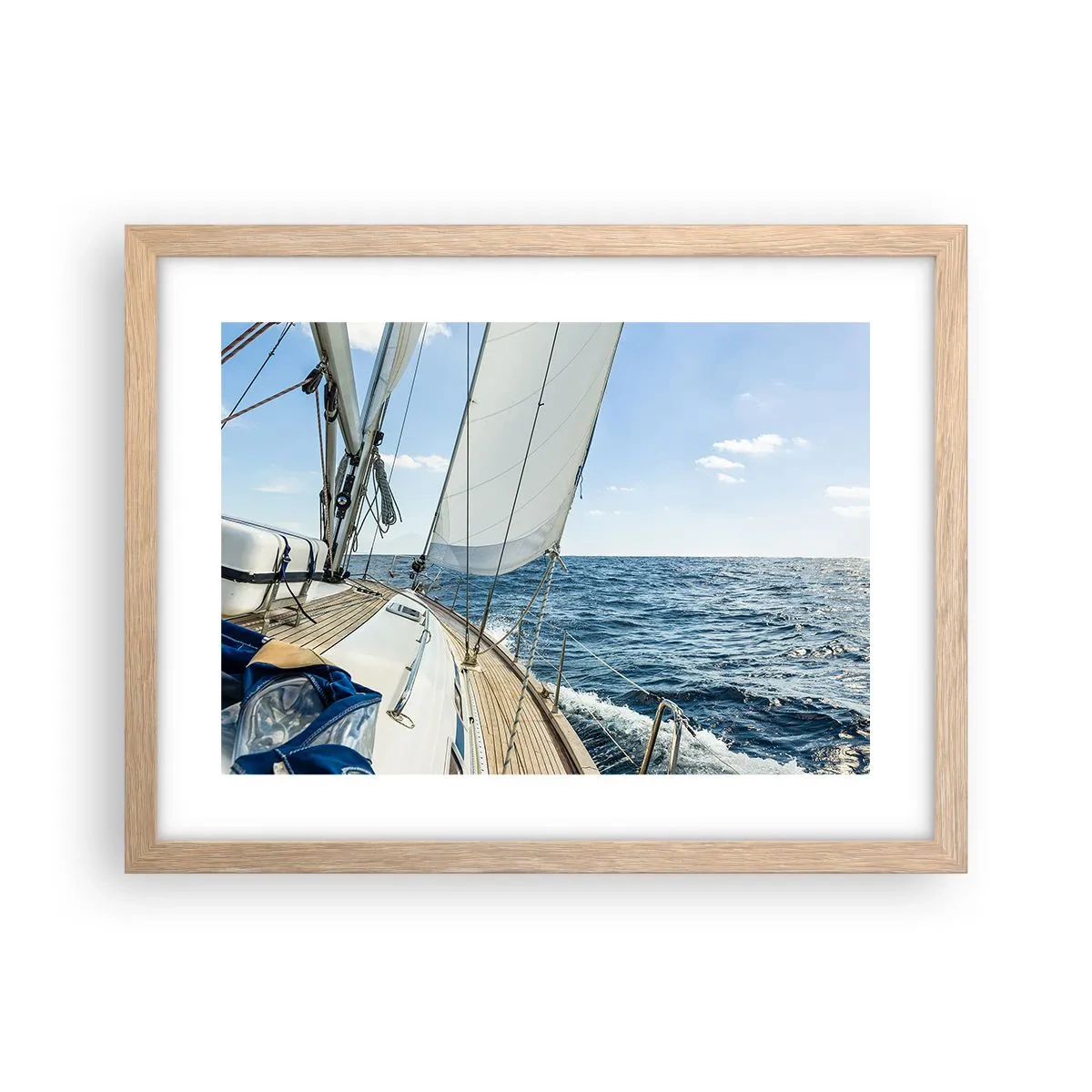 Plakat w ramie jasny dąb - Ahoj, przygodo - 40x30 cm