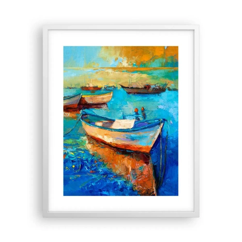 Plakat w białej ramie - W południowej zatoce - 40x50 cm