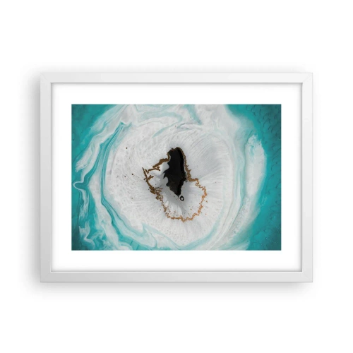 Plakat w białej ramie - Wniknąć do wnętrza - 40x30 cm