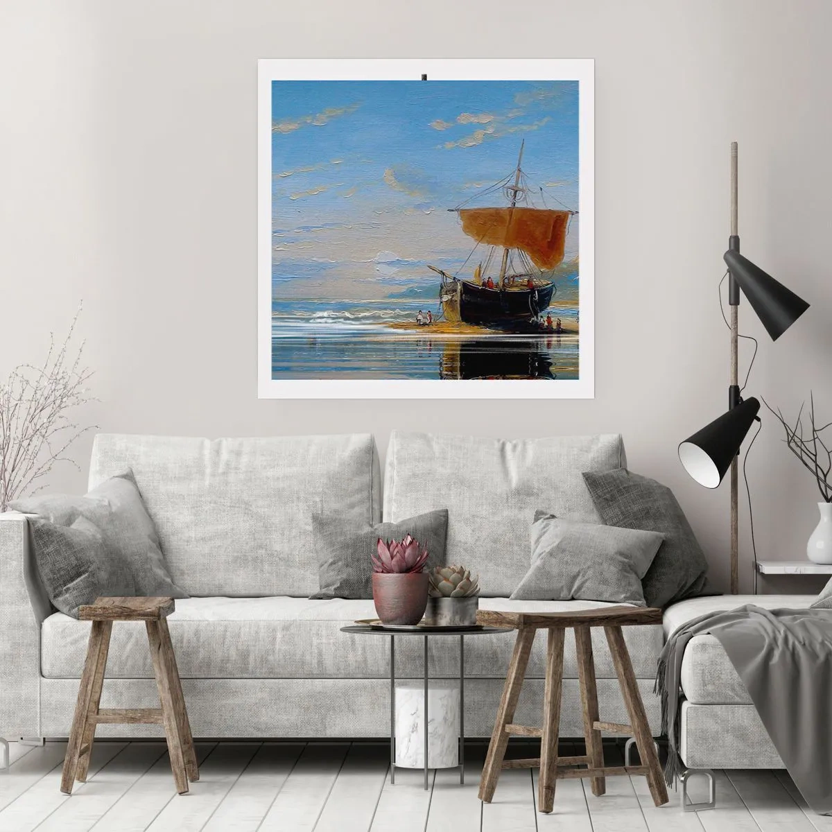 Plakat - Woda, ziemia, powietrze - 40x40 cm