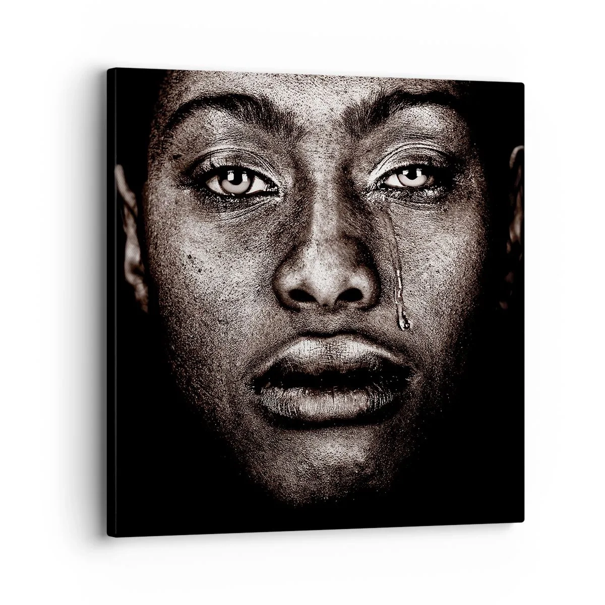 Obraz na płótnie - Jedna łza - 30x30 cm