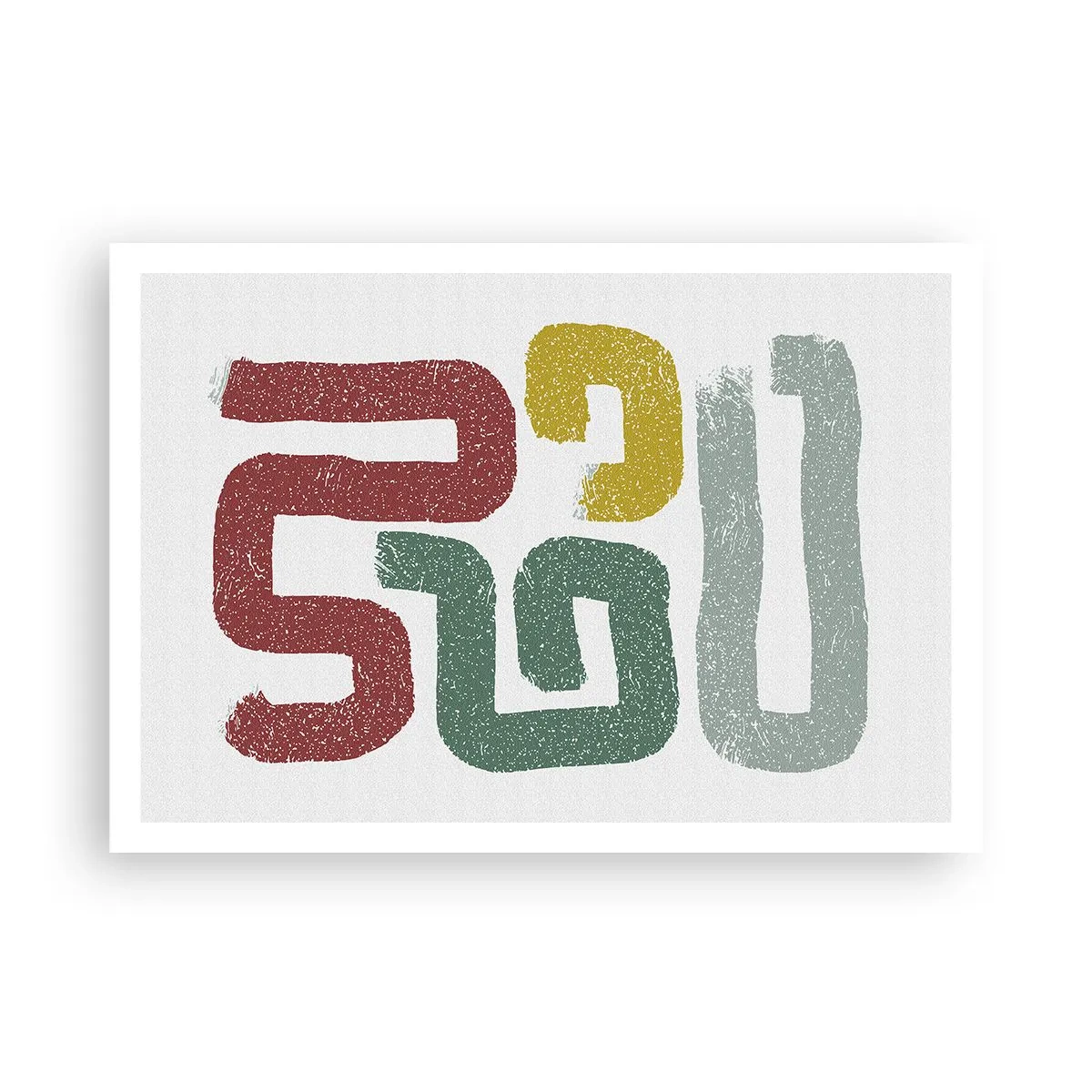 Plakat - Kolorowe geometryczne wzory w stylu abstrakcyjnym - 100x70cm - W nieznanym języku - Nowoczesna dekoracja ścienna do salonu i sypialni ARTTOR