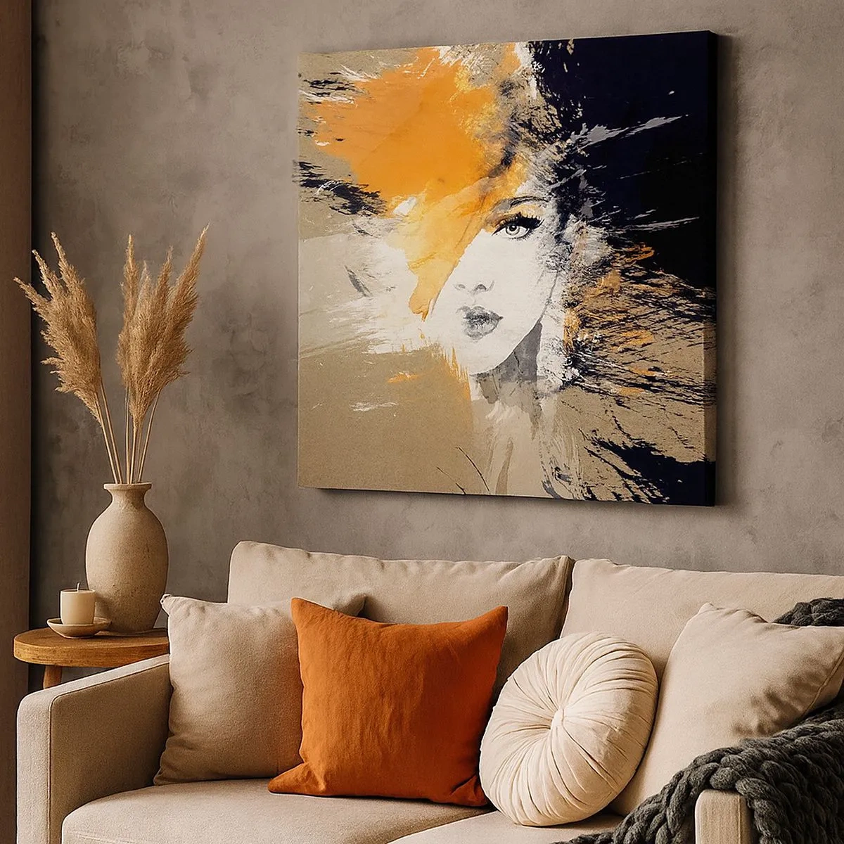 Obraz na płótnie - I staje się światło - 30x30 cm