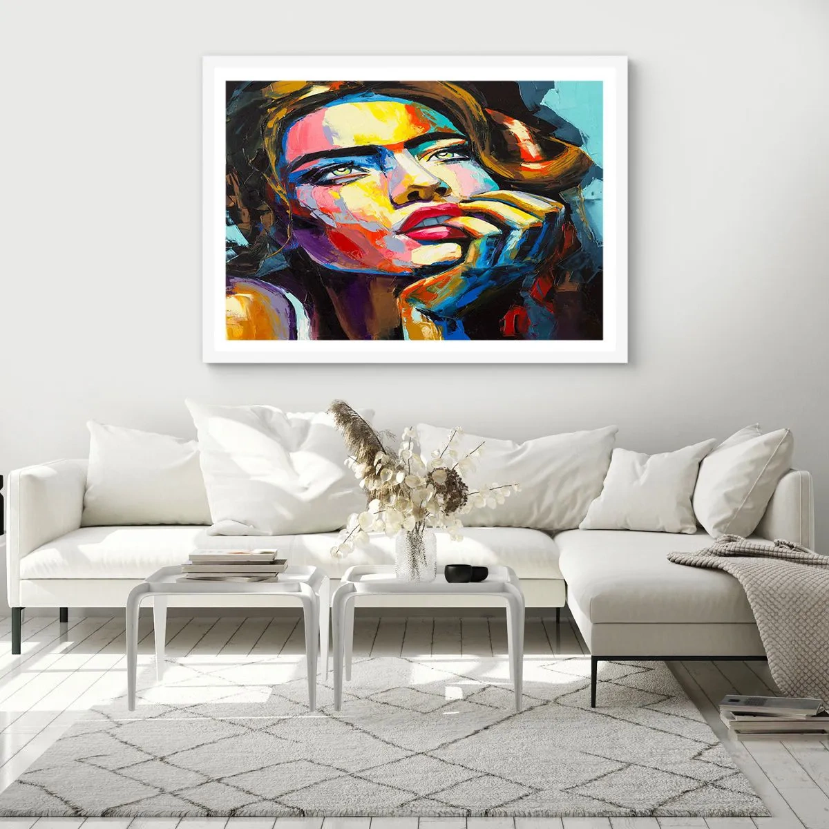Plakat w białej ramie - Marzenia jak ptaki szybują po niebie - 40x30 cm