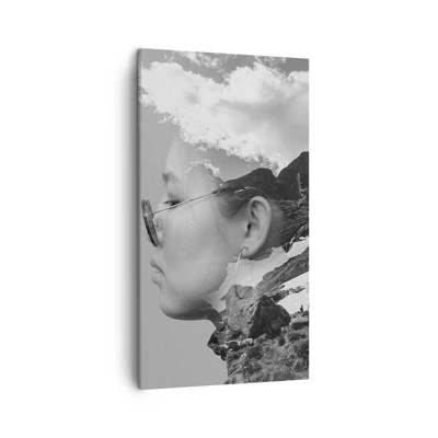 Obraz na płótnie - Portret górny i chmurny - 45x80 cm