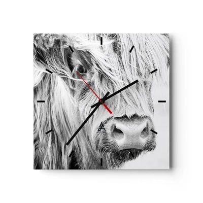Zegar ścienny - Szkocka dzikość - 30x30 cm