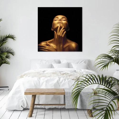 Obraz na płótnie - Jak złoty jedwab - 60x60 cm