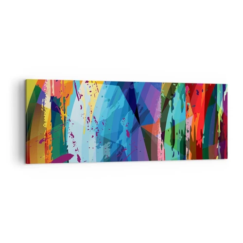 Obraz na płótnie - Kolorowy zawrót głowy - 140x50 cm