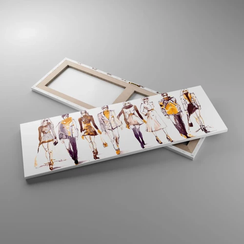 Obraz na płótnie - Niewymuszony szyk, swobodna elegancja - 90x30 cm