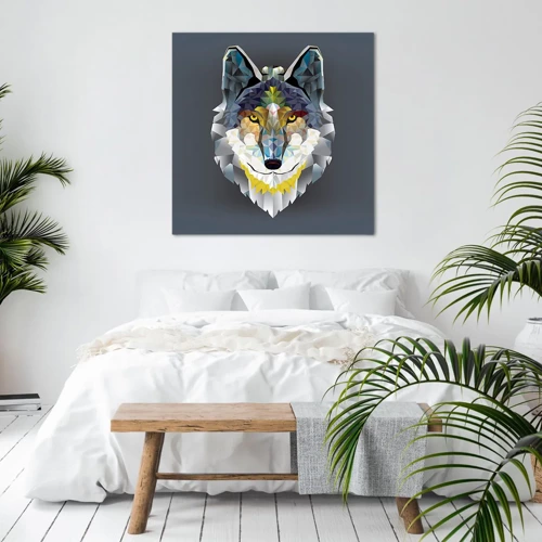 Obraz na płótnie - O wilku mowa - 70x70 cm