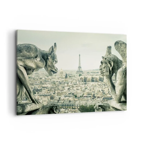 Obraz na płótnie - Paryskie pogaduchy - 100x70 cm