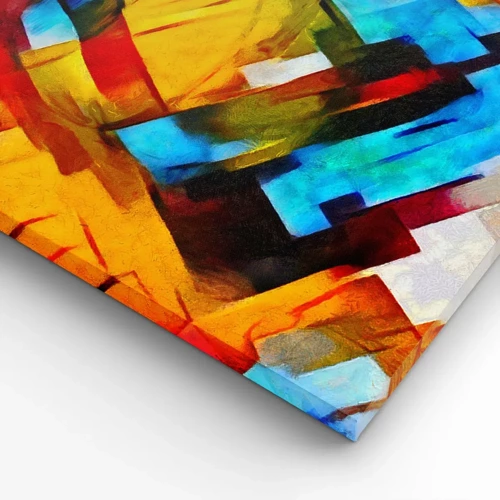 Obraz na płótnie - Różnobarwny przekładaniec - 65x120 cm