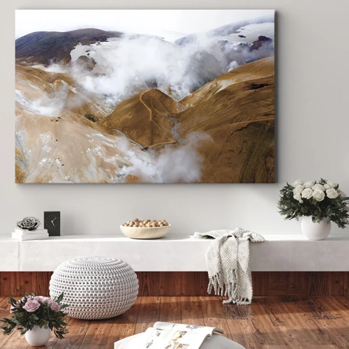 Obraz na płótnie - Surowa uroda Islandii - 70x50 cm