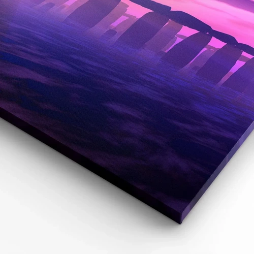 Obraz na płótnie - Tajemnica o świcie we mgle - 40x40 cm