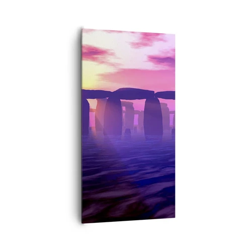 Obraz na płótnie - Tajemnica o świcie we mgle - 65x120 cm