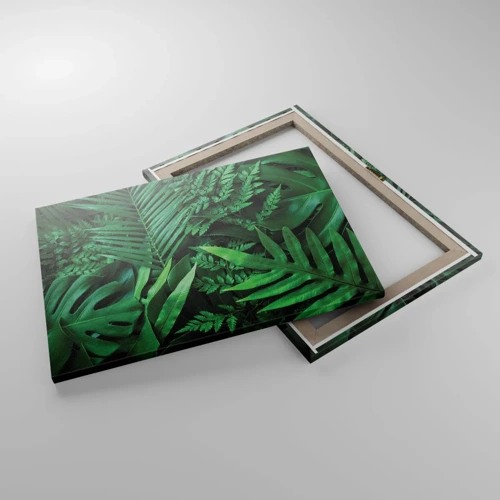 Obraz na płótnie - Utulone w zieleni - 70x50 cm