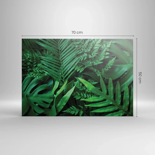 Obraz na płótnie - Utulone w zieleni - 70x50 cm