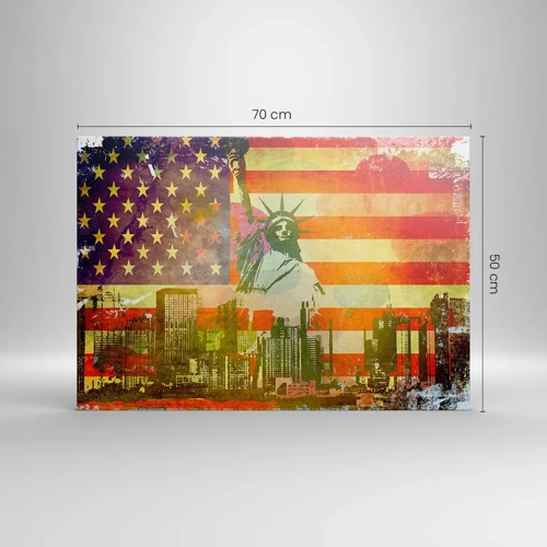 Obraz na płótnie - Viva America! - 70x50 cm