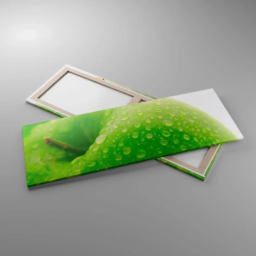 Obraz na płótnie - Zielona chłodna świeżość - 140x50 cm