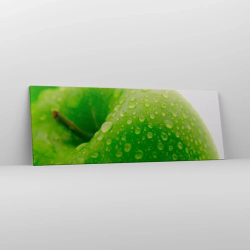 Obraz na płótnie - Zielona chłodna świeżość - 140x50 cm