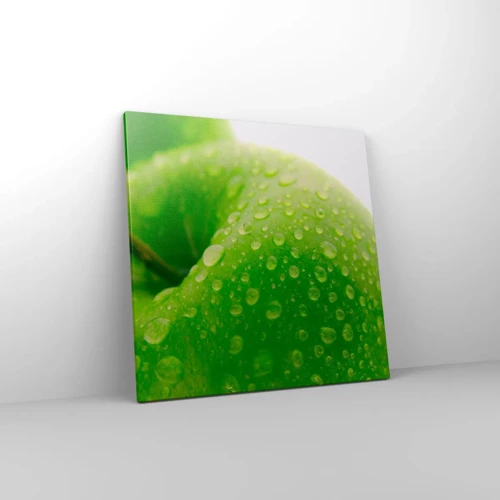 Obraz na płótnie - Zielona chłodna świeżość - 60x60 cm