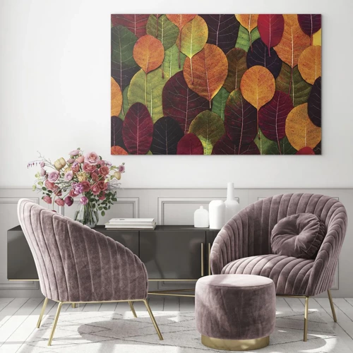 Obraz na szkle - Jesienna mozaika - 70x50 cm