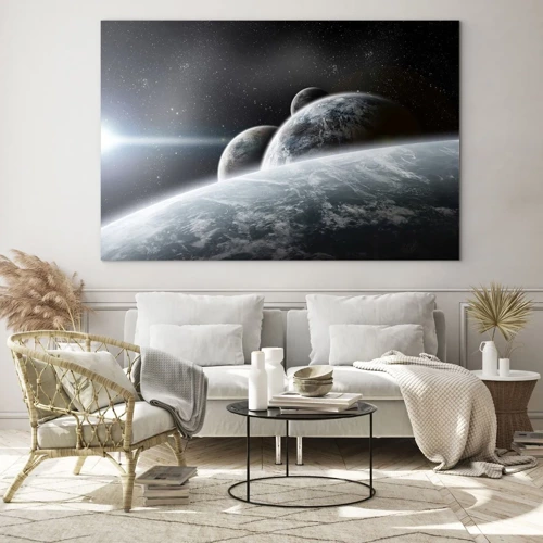 Obraz na szkle - Kosmiczna muzyka sfer - 70x50 cm