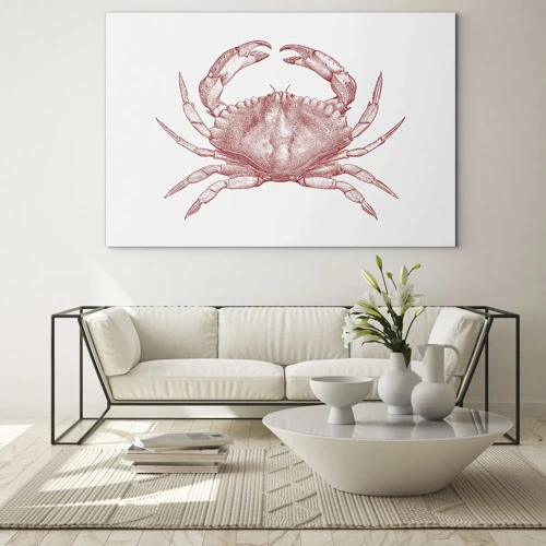 Obraz na szkle - Krab nad kraby - 70x50 cm