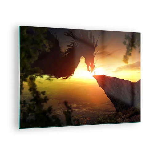 Obraz na szkle - Pogromca smoka - 70x50 cm