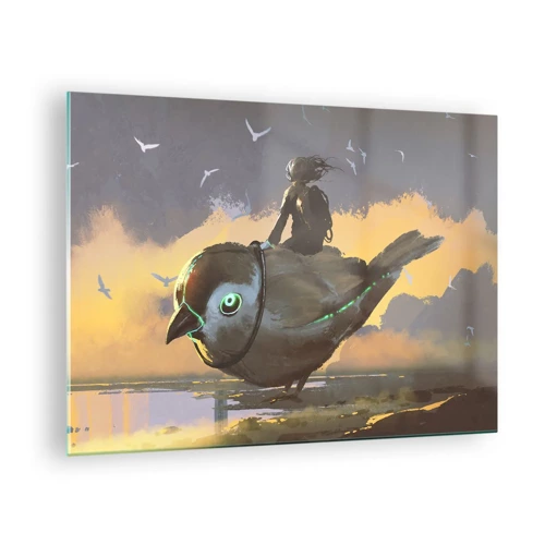 Obraz na szkle - Przystanek w fantastycznej podróźy - 70x50 cm