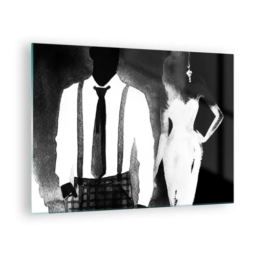 Obraz na szkle - W klimacie noir - 70x50 cm