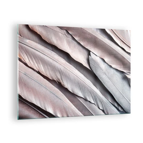 Obraz na szkle - W różowej srebrzystości - 70x50 cm