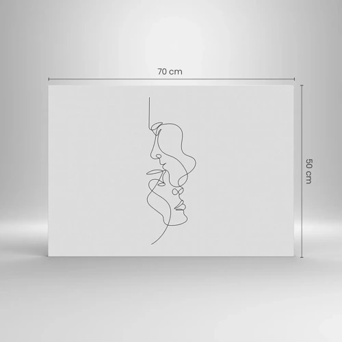 Obraz na szkle - Żar rzewnych żądz - 70x50 cm