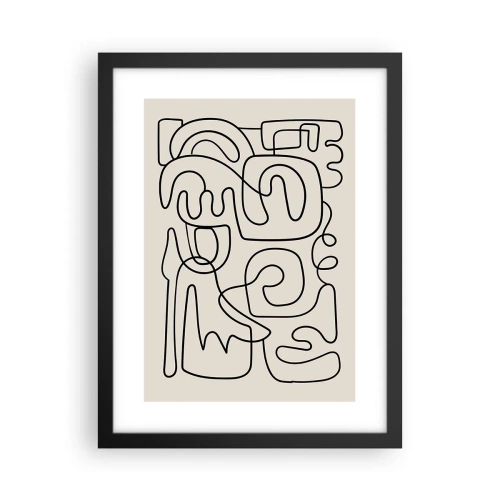 Plakat w czarnej ramie - Po śladzie - 30x40 cm
