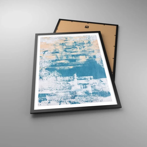 Plakat w czarnej ramie - Przez lodowy sopel - 50x70 cm