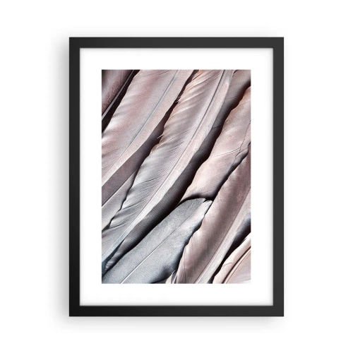 Plakat w czarnej ramie - W różowej srebrzystości - 30x40 cm