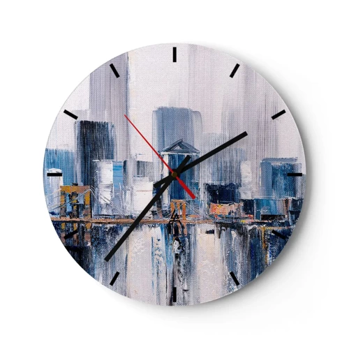 Zegar ścienny - Nowojorska impresja - 30x30 cm