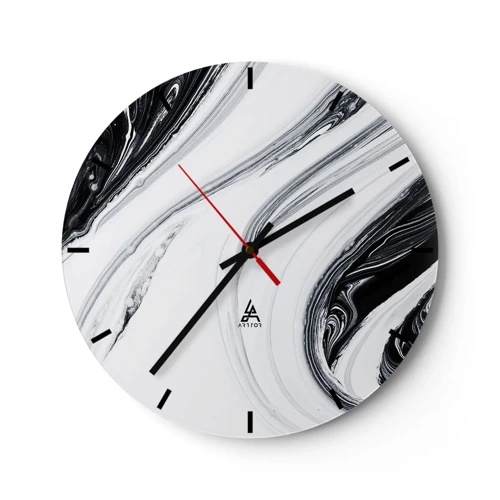 Zegar ścienny - Połączenie przeciwieństw - 30x30 cm