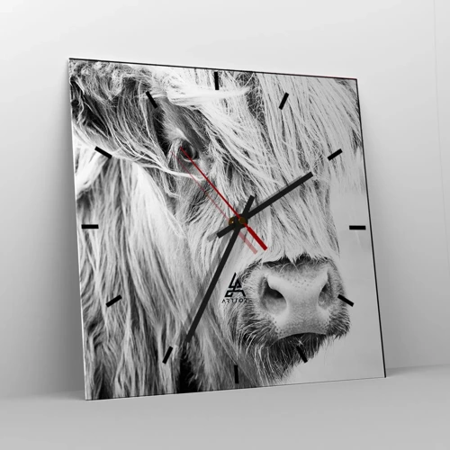 Zegar ścienny - Szkocka dzikość - 30x30 cm