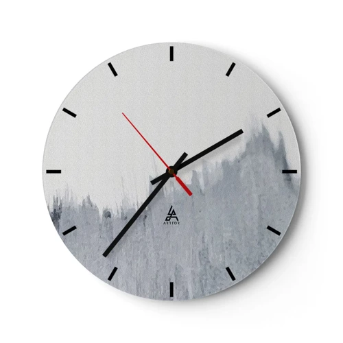 Zegar ścienny - Tajemniczy zapis - 30x30 cm