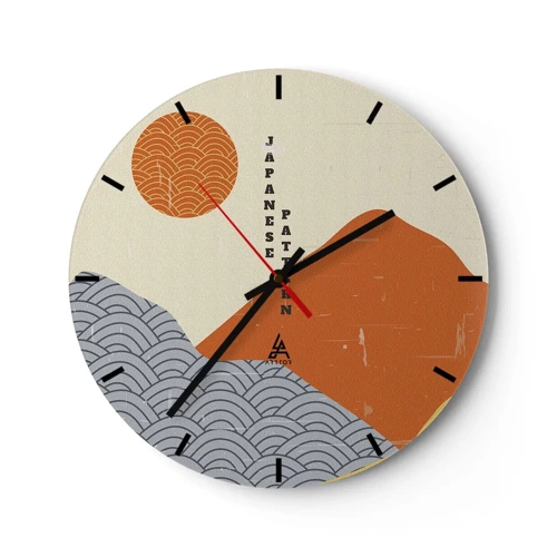 Zegar ścienny - W japońskim duchu - 30x30 cm
