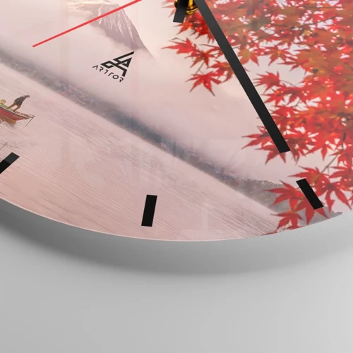 Zegar ścienny - W japońskim klimacie - 30x30 cm