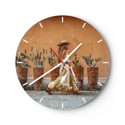 Zegar ścienny - W stylu hippie - 30x30 cm